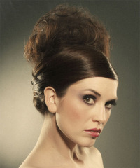 Formal Updo Long Curly Hairstyle - click to view hairstyle information