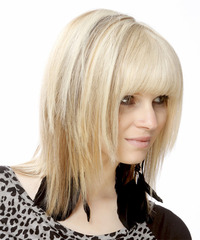 Formal Medium Straight Hairstyle - click to view hairstyle information