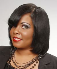Formal Medium Straight Hairstyle - click to view hairstyle information