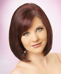 Formal Medium Straight Hairstyle - click to view hairstyle information