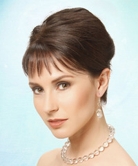 Formal Updo Long Straight Hairstyle - click to view hairstyle information