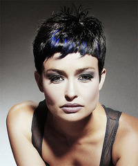 Alternative Short Straight Hairstyle - click to view hairstyle information