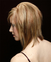 Casual Medium Straight Hairstyle - click to view hairstyle information