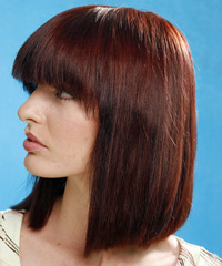 Casual Medium Straight Hairstyle - click to view hairstyle information