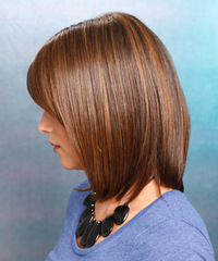 Casual Medium Straight Hairstyle - click to view hairstyle information