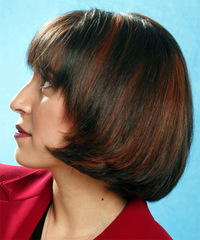 Casual Medium Straight Hairstyle - click to view hairstyle information