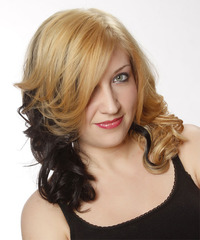 Formal Medium Wavy Hairstyle - click to view hairstyle information