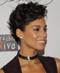 Alicia Keys Hairstyle - click to view hairstyle information