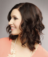 Casual Medium Wavy Hairstyle - click to view hairstyle information