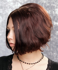 Casual Medium Straight Hairstyle - click to view hairstyle information