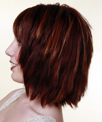 Casual Medium Straight Hairstyle - click to view hairstyle information