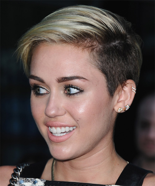 miley cirus and hair style