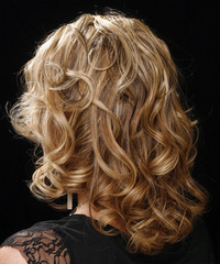 Formal Long Curly Hairstyle - click to view hairstyle information