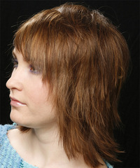 Casual Medium Straight Hairstyle - click to view hairstyle information