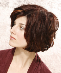 Casual Medium Straight Hairstyle - click to view hairstyle information