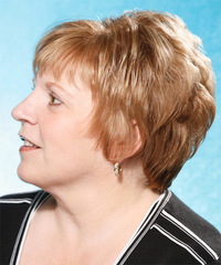 Formal Short Straight Hairstyle - click to view hairstyle information