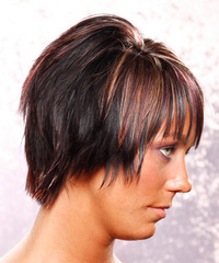 Casual Medium Straight Hairstyle - click to view hairstyle information