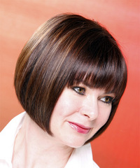 Casual Medium Straight Hairstyle - click to view hairstyle information