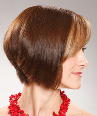 Casual Medium Straight Hairstyle - click to view hairstyle information