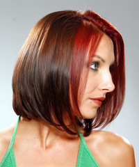 Casual Medium Straight Hairstyle - click to view hairstyle information