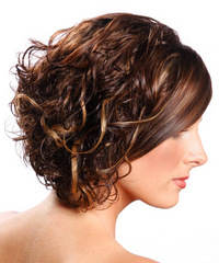 Formal Medium Curly Hairstyle - click to view hairstyle information
