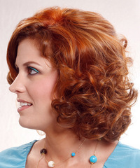 Formal Medium Curly Hairstyle - click to view hairstyle information
