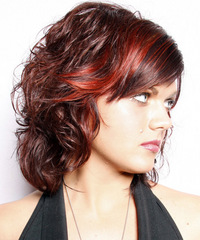 Casual Medium Wavy Hairstyle - click to view hairstyle information
