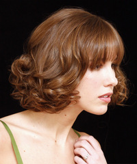 Formal Updo Medium Curly Hairstyle - click to view hairstyle information