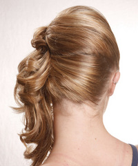 Casual Half Up Long Curly Hairstyle - click to view hairstyle information