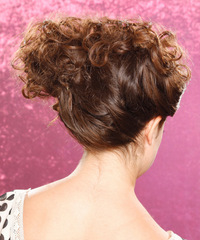 Casual Updo Long Curly Hairstyle - click to view hairstyle information