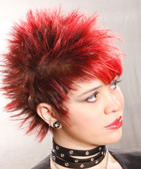 Alternative Short Straight Hairstyle - click to view hairstyle information