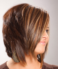 Formal Medium Straight Hairstyle - click to view hairstyle information