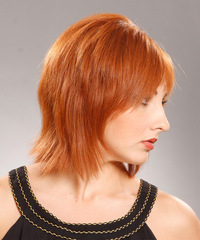 Formal Medium Straight Hairstyle - click to view hairstyle information