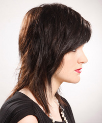 Casual Medium Straight Hairstyle - click to view hairstyle information