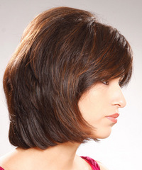 Casual Medium Straight Hairstyle - click to view hairstyle information