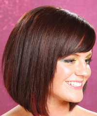 Casual Medium Straight Hairstyle - click to view hairstyle information