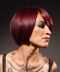 Alternative Medium Straight Hairstyle - click to view hairstyle information