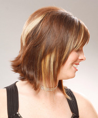 Formal Medium Straight Hairstyle - click to view hairstyle information