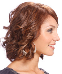 Formal Medium Wavy Hairstyle - click to view hairstyle information