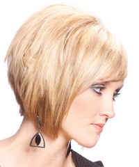 Formal Medium Straight Hairstyle - click to view hairstyle information