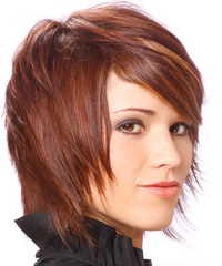 Alternative Medium Straight Hairstyle - click to view hairstyle information
