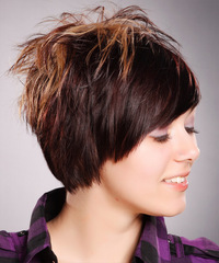 Alternative Medium Straight Hairstyle - click to view hairstyle information