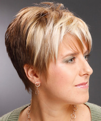 Casual Short Straight Hairstyle - click to view hairstyle information