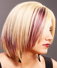 Alternative Medium Straight Hairstyle - click to view hairstyle information