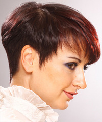 Formal Short Straight Hairstyle - click to view hairstyle information