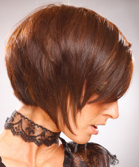 Formal Medium Straight Hairstyle - click to view hairstyle information