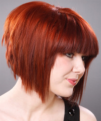 Casual Medium Straight Hairstyle - click to view hairstyle information