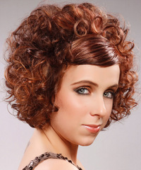 Formal Short Curly Hairstyle - click to view hairstyle information