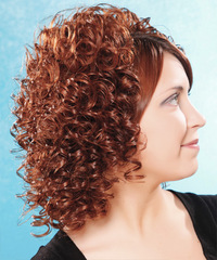 Formal Medium Curly Hairstyle - click to view hairstyle information