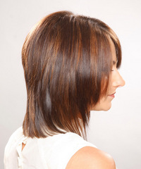 Casual Medium Straight Hairstyle - click to view hairstyle information